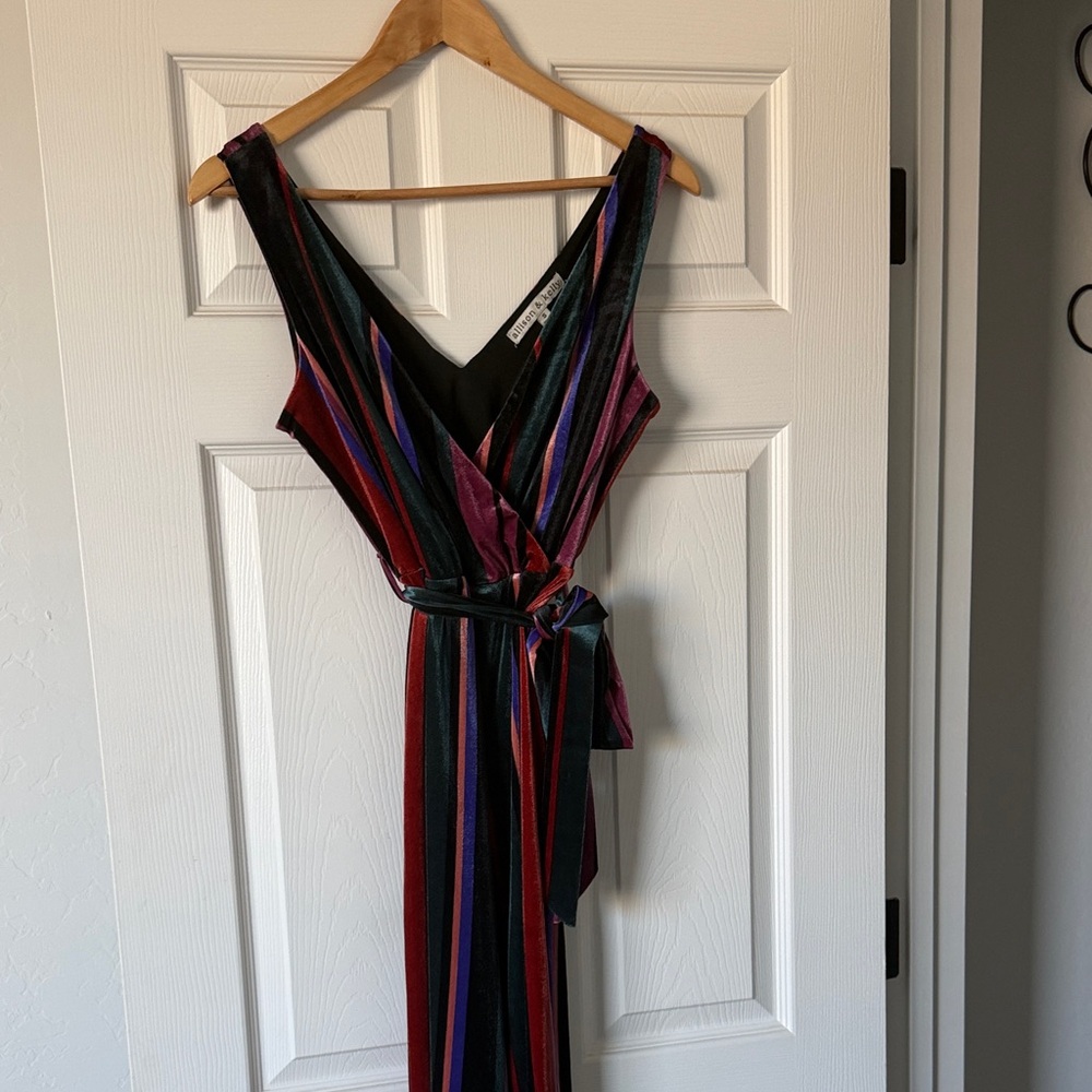 Striped Multicolor Sleeveless Dress